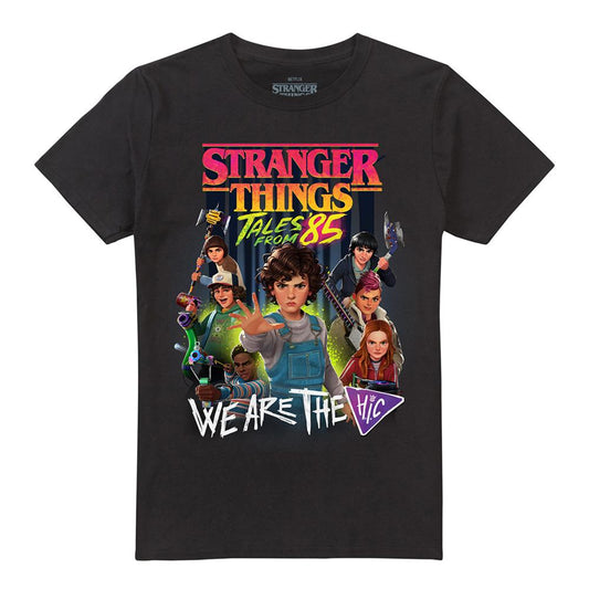 Black - Front - Stranger Things: Tales from ´85 Unisex Adult Hic Poster T-Shirt