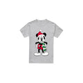 Sport Heather - Front - Disney Mens Mickey Mouse Tartan Christmas T-Shirt
