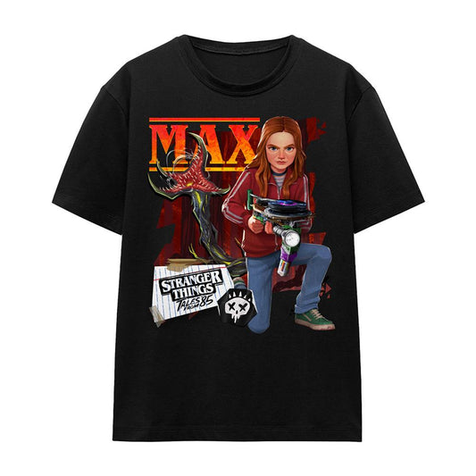 Black - Front - Stranger Things: Tales from ´85 Womens-Ladies Max T-Shirt