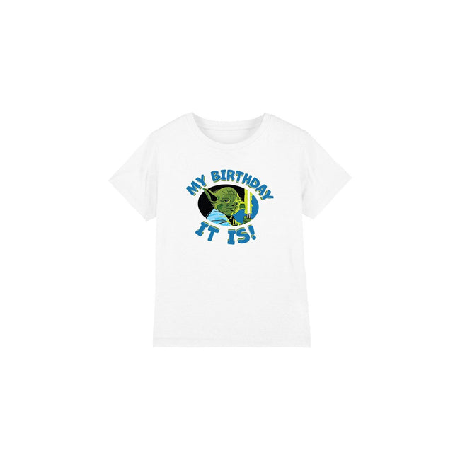 White - Front - Star Wars Childrens-Kids My Birthday It Is T-Shirt