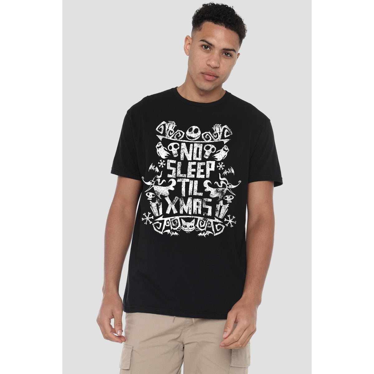 Black - Lifestyle - The Nightmare Before Christmas Mens No Sleep Till Xmas T-Shirt