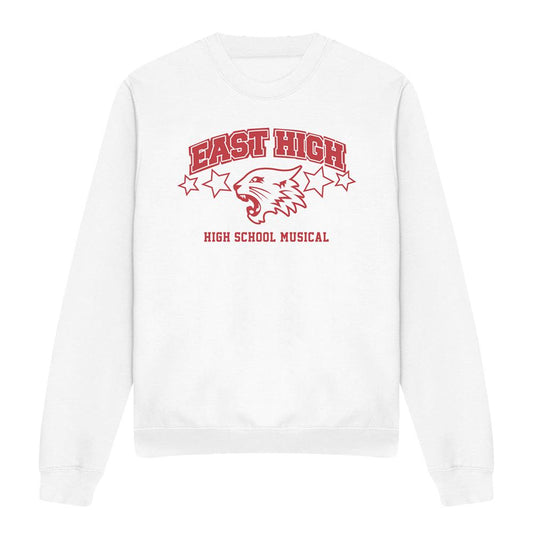 White - Front - High School Musical Unisex Adult East High Sweatshirt