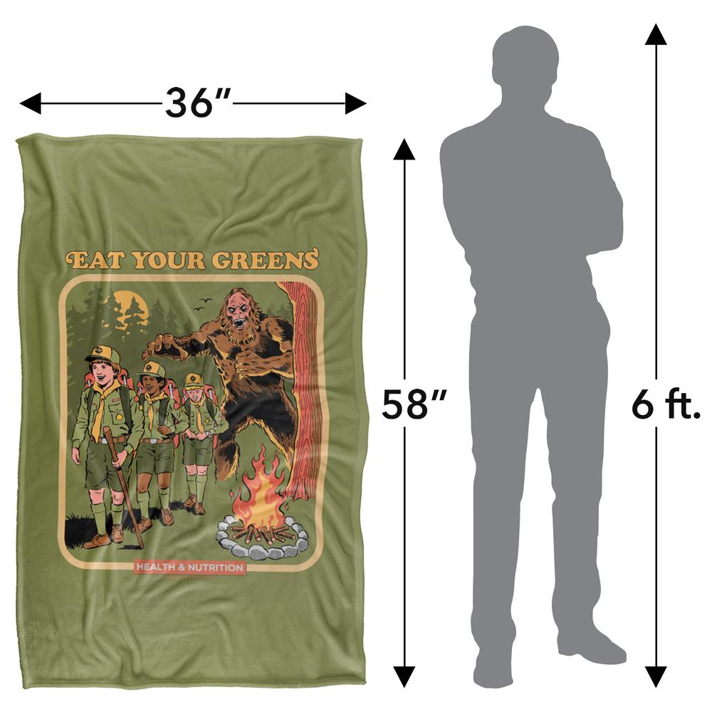 Multicoloured - Lifestyle - Steven Rhodes Eat Your Greens Soft Touch Blanket
