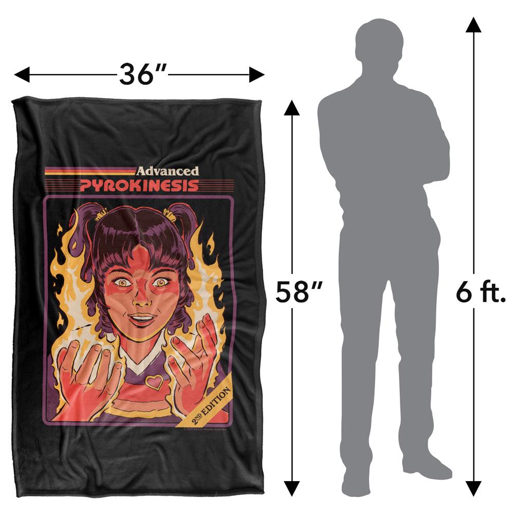 Multicoloured Print - Pack Shot - Steven Rhodes Advanced Pyrokinesis Soft Touch Blanket