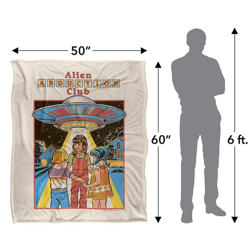 Multicoloured - Lifestyle - Steven Rhodes Alien Abduction Club Soft Touch Blanket
