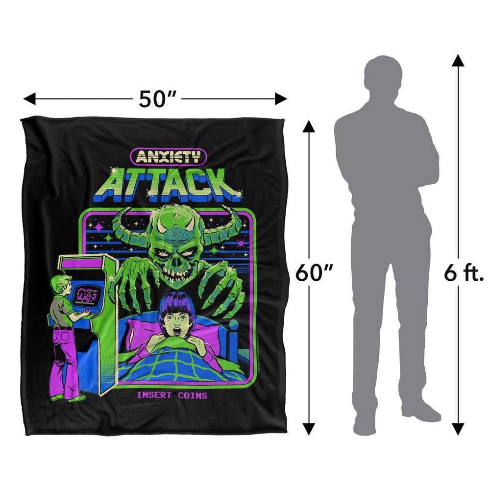 Multicoloured - Lifestyle - Steven Rhodes Anxiety Attack Soft Touch Blanket