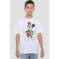 White - Lifestyle - Disney Childrens-Kids Mickey Mouse Retro Scarf Christmas T-Shirt