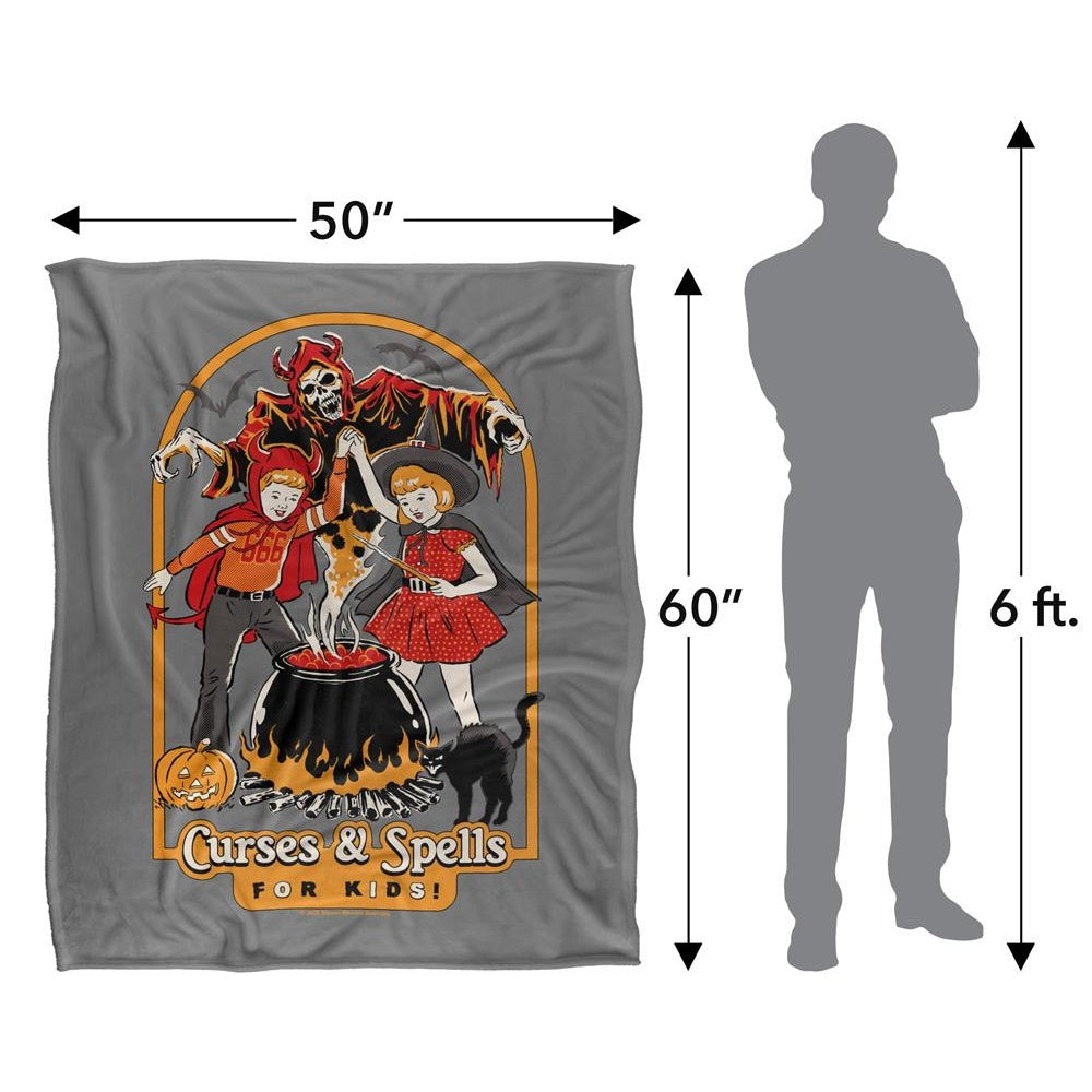 Multicoloured - Lifestyle - Steven Rhodes Curses & Spells For Kids Soft Touch Blanket