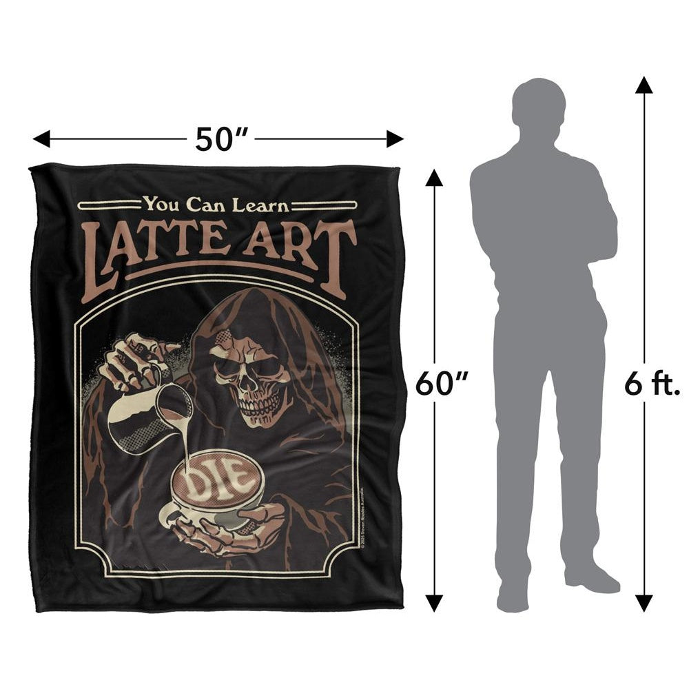 Multicoloured - Lifestyle - Steven Rhodes Latte Art Soft Touch Blanket
