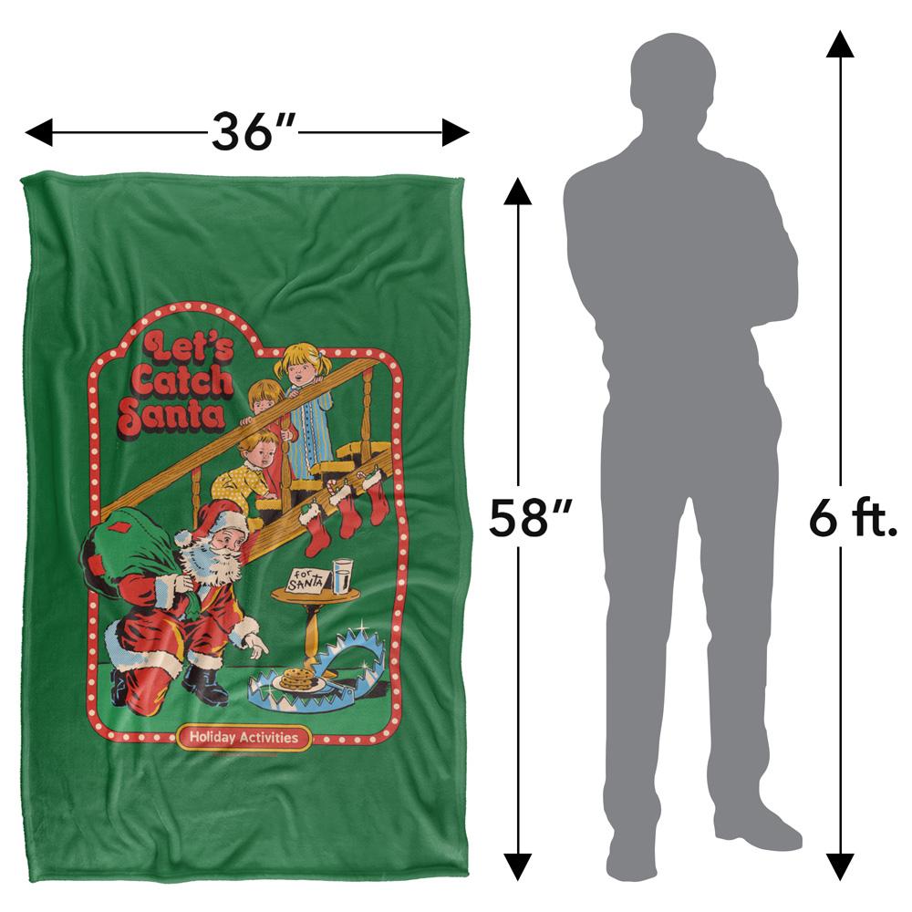 Multicoloured - Side - Steven Rhodes Let´s Catch Santa Soft Touch Blanket