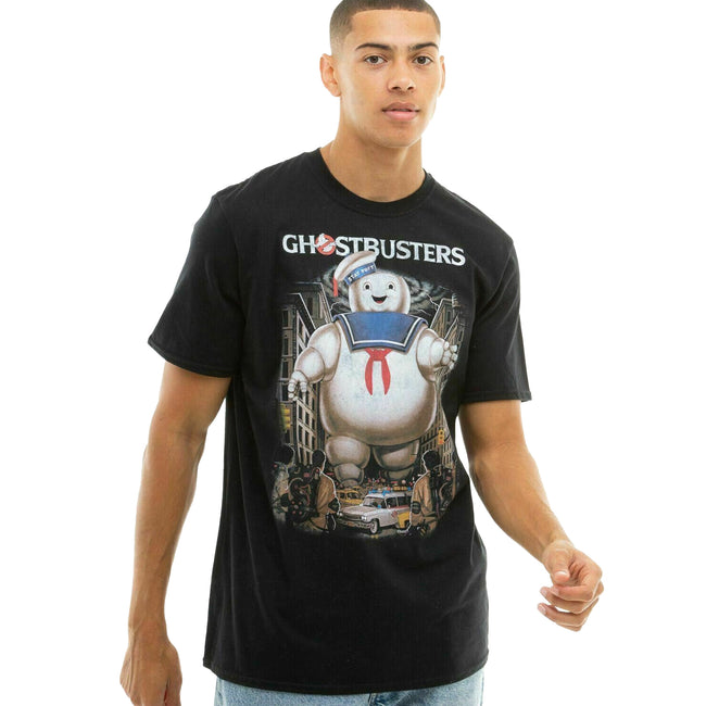 Black - Lifestyle - Ghostbusters Mens Stay-Puft Marshmallow Man T-Shirt