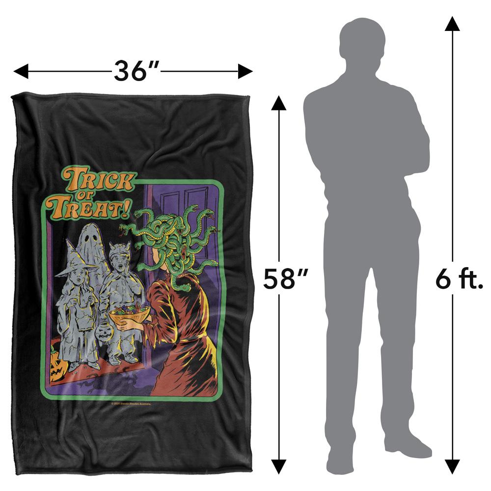 Black-Multicoloured - Lifestyle - Steven Rhodes Trick Or Treat Soft Touch Blanket