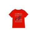 Red - Front - Spider-Man Childrens-Kids Christmas Sweater T-Shirt