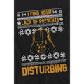 Black - Side - Star Wars Childrens-Kids Lack Of Christmas Presents Fair Isle T-Shirt
