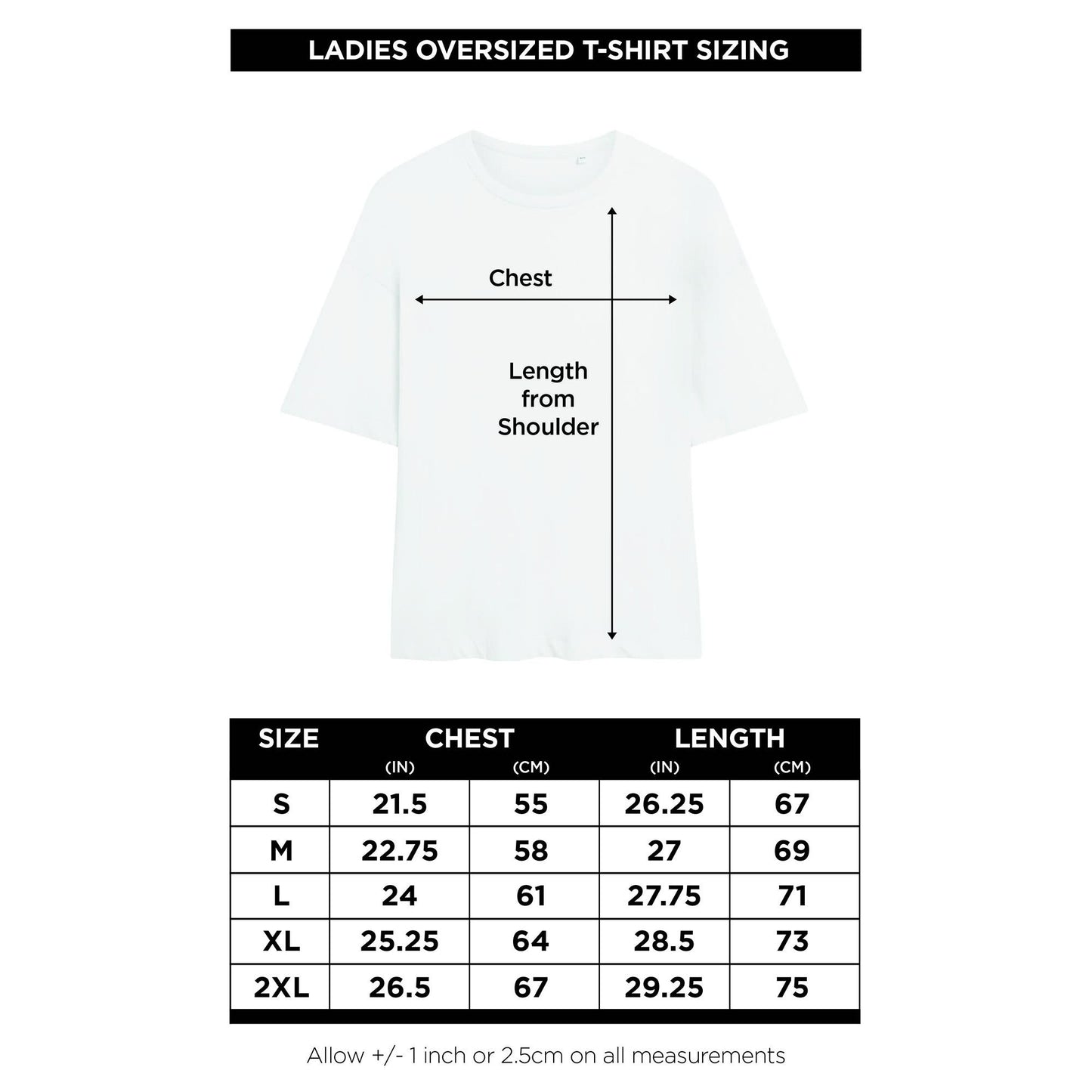 White - Lifestyle - Camp Rock Womens-Ladies Classic Logo Oversized T-Shirt