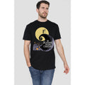 Black - Back - The Nightmare Before Christmas Mens Moon Silhouette T-Shirt