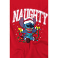 Red - Lifestyle - Lilo & Stitch Mens Naughty Stitch Christmas Lights T-Shirt