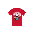 Red - Front - Lilo & Stitch Mens Naughty Stitch Christmas Lights T-Shirt