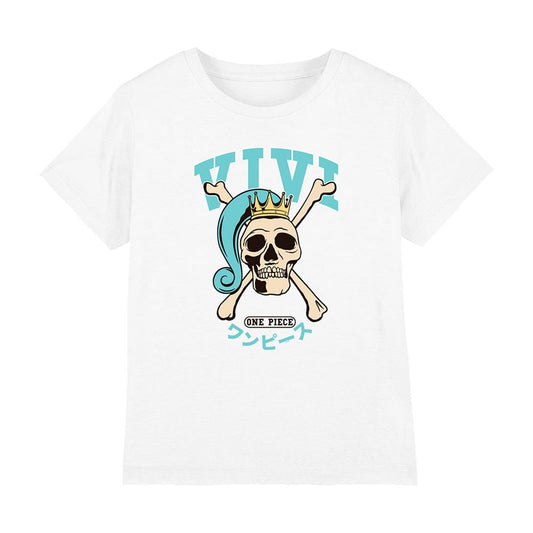 White - Front - One Piece Childrens-Kids Vivi Collegic T-Shirt