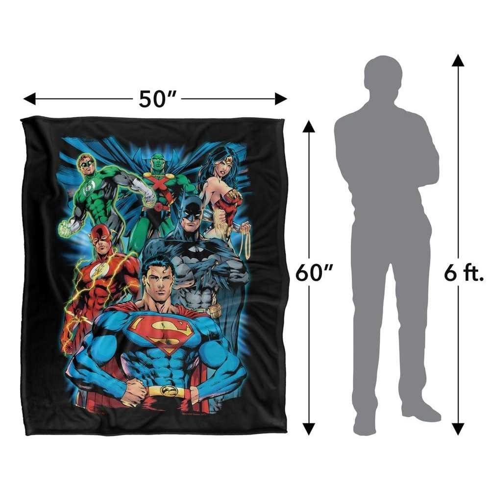 Multicoloured - Lifestyle - Justice League Graphic Print Blanket