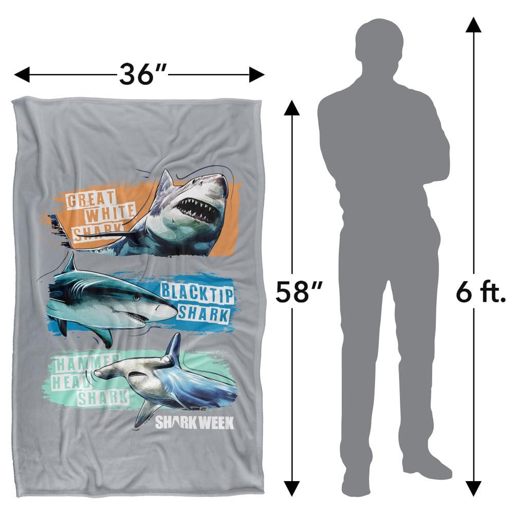 Multicoloured - Lifestyle - Shark Week Silky Blanket