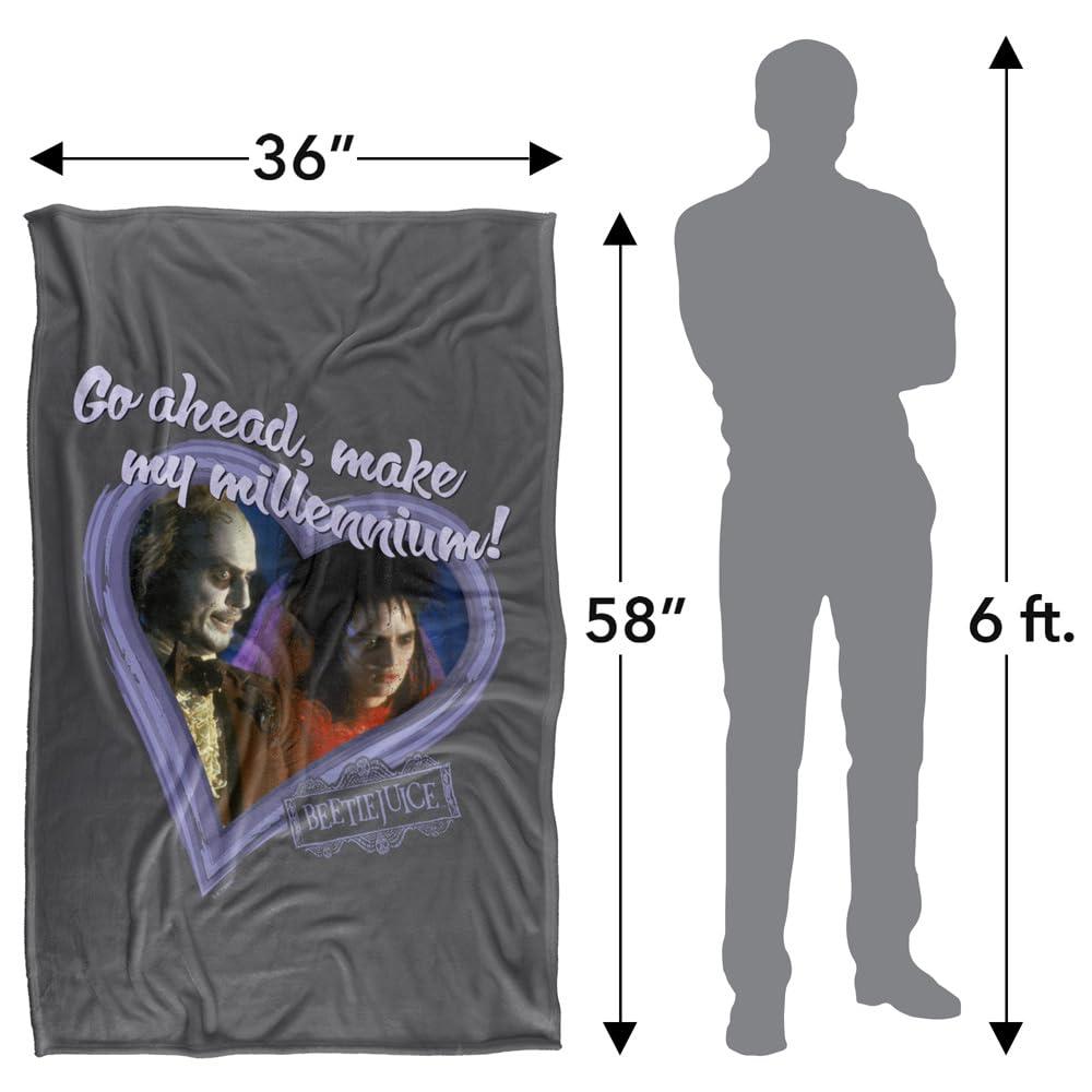 Multicoloured - Lifestyle - Beetlejuice Make My Millennium Heart Frame Valentine Blanket