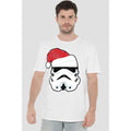 White - Back - Star Wars Mens Stormtrooper Santa Christmas T-Shirt