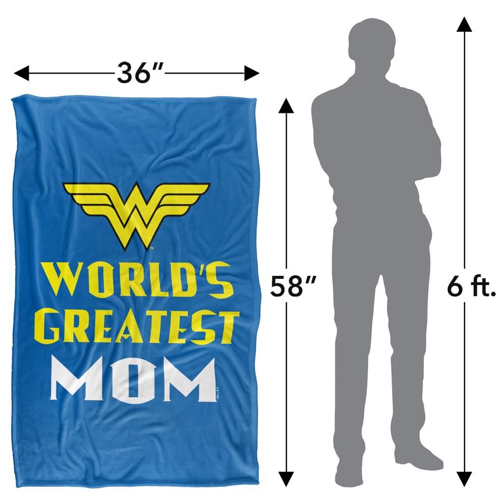 Multicoloured - Side - Wonder Woman World´s Greatest Mom Throw