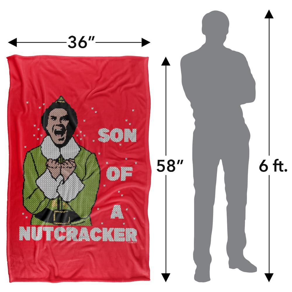 Multicoloured - Close up - Elf Son Of A Nutcracker Fleece Buddy Throw