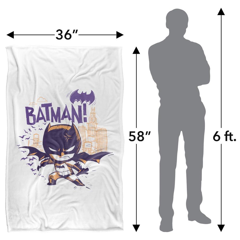 Multicoloured - Close up - Batman Silky Chibi Throw