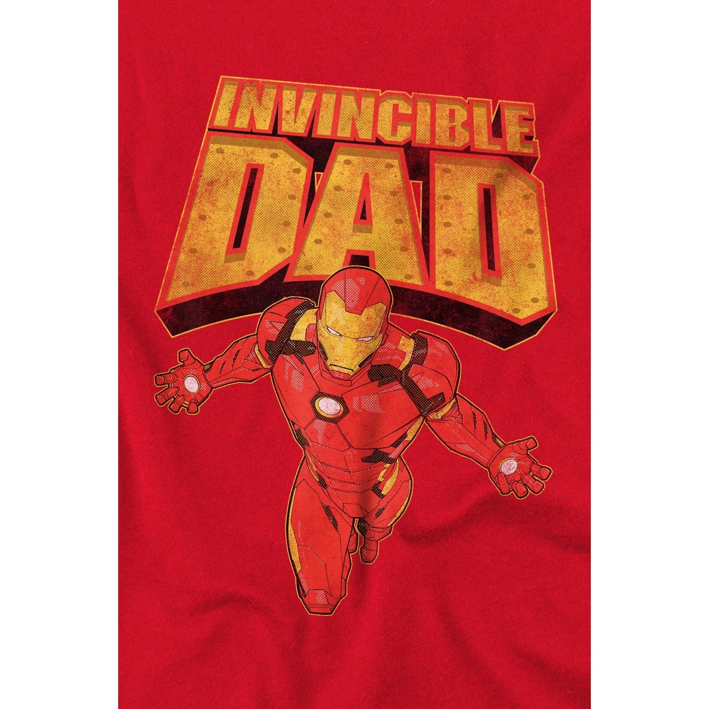 Red - Lifestyle - Iron Man Mens Invincible Dad Flying Fathers Day T-Shirt