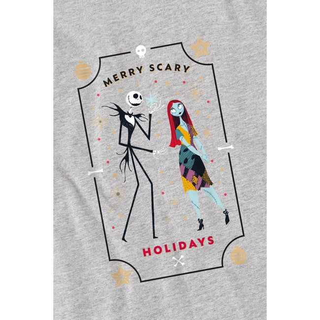 Sport Heather - Lifestyle - The Nightmare Before Christmas Childrens-Kids Scary Holidays Jack Sally T-Shirt