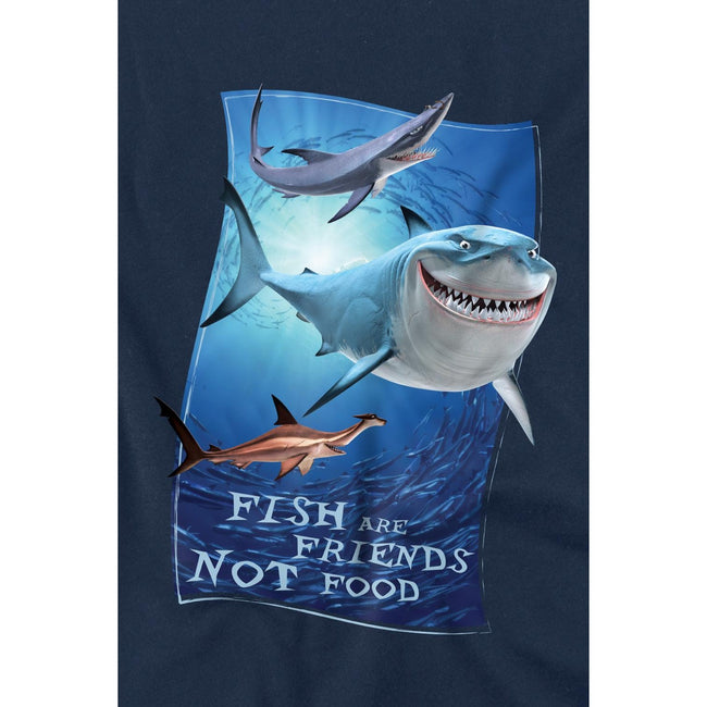 Navy - Lifestyle - Finding Nemo Childrens-Kids Fish Are Friends T-Shirt