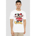 White - Back - Disney Mens Mickey & Minnie Mouse Christmas Sweater T-Shirt