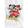 White - Lifestyle - Disney Mens Mickey & Minnie Mouse Christmas Sweater T-Shirt