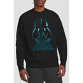 Black - Back - Star Wars Unisex Adult Darth Vader Distressed Sweatshirt