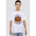 White - Back - The Nightmare Before Christmas Childrens-Kids Hail The Pumpkin King T-Shirt