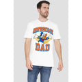 White - Back - Disney Mens Awesome Dad Donald Duck T-Shirt