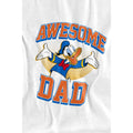 White - Lifestyle - Disney Mens Awesome Dad Donald Duck T-Shirt