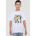 White - Back - Star Wars Childrens-Kids Stormtrooper Abstract T-Shirt