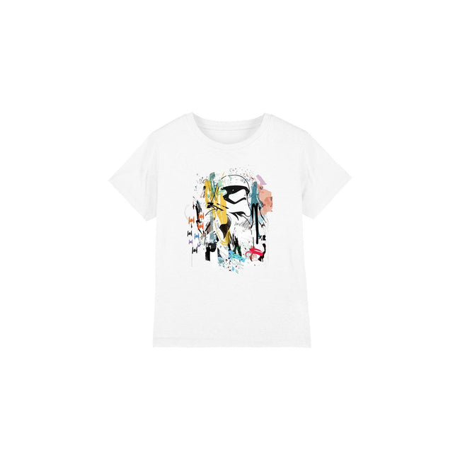 White - Front - Star Wars Childrens-Kids Stormtrooper Abstract T-Shirt