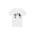 White - Front - Disney Mens Mickey & Minnie Mouse Kiss Sketch Valentine`s Day T-Shirt