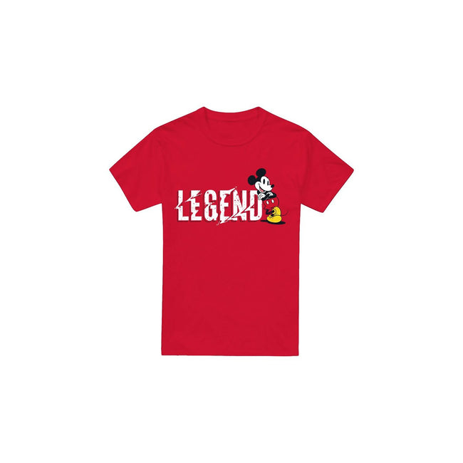 Red - Front - Disney Mens Legend Mickey Mouse Fathers Day T-Shirt