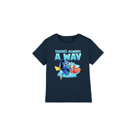 Navy - Front - Finding Nemo Childrens-Kids There´s Always A Way Dory Nemo T-Shirt