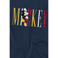 Navy - Lifestyle - Disney Childrens-Kids Mickey Mouse Multicolour Name T-Shirt