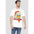 White - Back - Disney Mens Merry Christmas Donald Duck T-Shirt