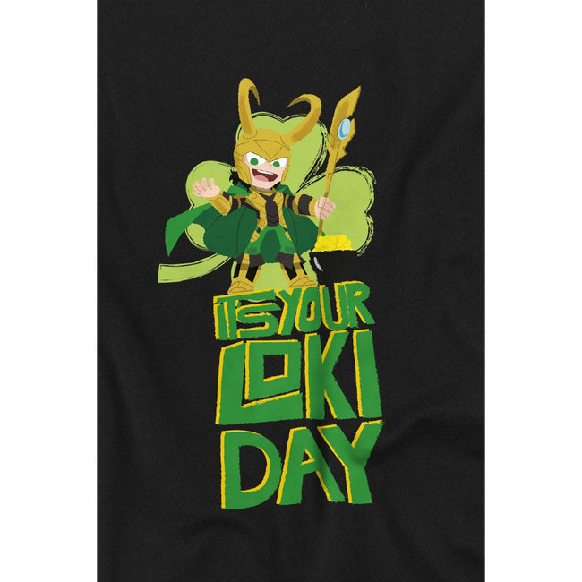 Black - Lifestyle - Loki Childrens-Kids Loki Day St Patricks Day T-Shirt