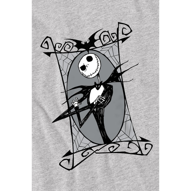 Sport Heather - Lifestyle - The Nightmare Before Christmas Childrens-Kids Jack Skellington Frame T-Shirt