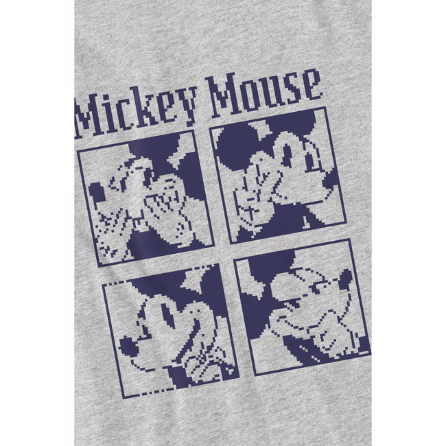 Sport Heather - Lifestyle - Disney Mens Mickey Mouse Pixelated T-Shirt