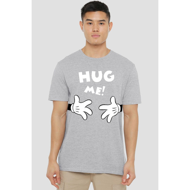 Sport Heather - Side - Disney Mens Hug Me Mickey Mouse Valentine`s Day T-Shirt
